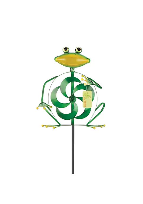 Summerfield Terrace Frog Wind Spinner Yard Stake 4 Summerfield Terrace Frog Wind Spinner Yard Stake - Image 2