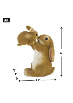 Summerfield Terrace Playful Mom & Baby Rabbit Figurine -Bella-Vita Shop Belk 1018