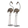 Summerfield Terrace Cast Iron Flamingo Yard Art Pair -Bella-Vita Shop Belk 1028