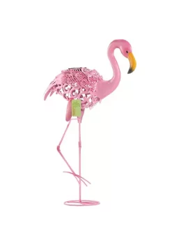 Summerfield Terrace Solar Lighted Flamingo Yard Art - Leaning -Bella-Vita Shop Belk 1035