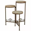 Summerfield Terrace Rustic Triple Planter Stand 2 Summerfield Terrace Rustic Triple Planter Stand -Bella-Vita Shop Belk 1037