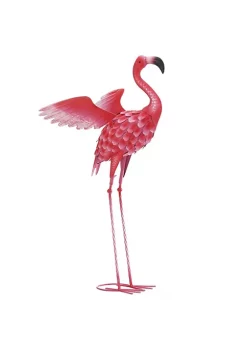 Summerfield Terrace Flying Flamingo Metal Garden Decor - 34 inches -Bella-Vita Shop Belk 1045