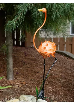 Summerfield Terrace Walking Flamingo Metal Garden Decor -Bella-Vita Shop Belk 1047