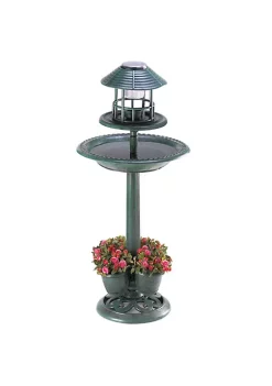 Summerfield Terrace Solar-Lighted Birdbath and Planter 11 Summerfield Terrace Solar-Lighted Birdbath and Planter -Bella-Vita Shop Belk 1053
