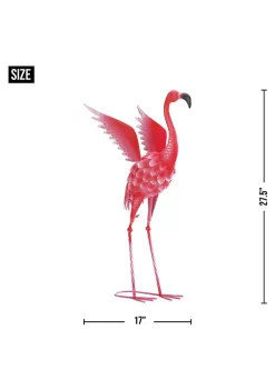 Summerfield Terrace Flying Flamingo Metal Garden Decor Head Up - 27.5 inches -Bella-Vita Shop Belk 1071