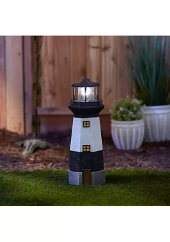 Summerfield Terrace Spinning Solar Lighthouse Garden Decor with Rotating Light -Bella-Vita Shop Belk 1079