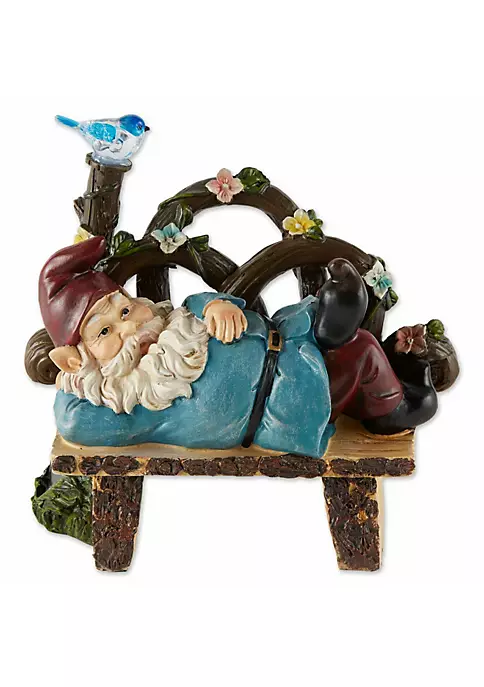 Summerfield Terrace Solar Light-Up Afternoon Nap Garden Gnome 3 Summerfield Terrace Solar Light-Up Afternoon Nap Garden Gnome