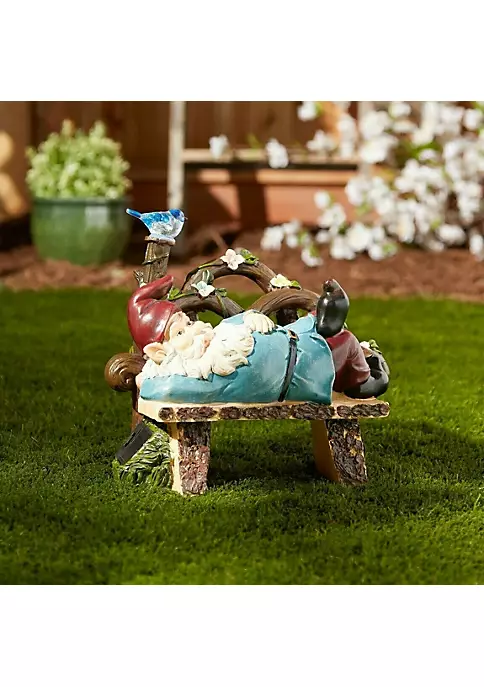Summerfield Terrace Solar Light-Up Afternoon Nap Garden Gnome 5 Summerfield Terrace Solar Light-Up Afternoon Nap Garden Gnome - Image 3