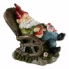 Summerfield Terrace Solar Red Bird Rocking Chair Gnome -Bella-Vita Shop Belk 1112