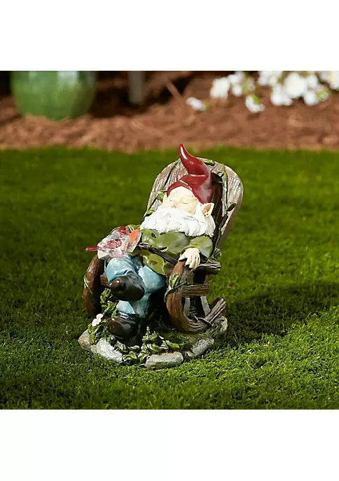 Summerfield Terrace Solar Red Bird Rocking Chair Gnome 4 Summerfield Terrace Solar Red Bird Rocking Chair Gnome - Image 2