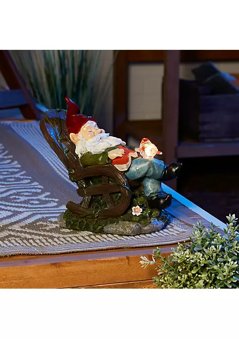 Summerfield Terrace Solar Red Bird Rocking Chair Gnome 5 Summerfield Terrace Solar Red Bird Rocking Chair Gnome - Image 3