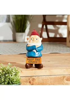 Summerfield Terrace Keep Off Grass Grumpy Gnome -Bella-Vita Shop Belk 1132