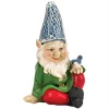 Summerfield Terrace Cheery Gnome with Bird Solar Garden Statue -Bella-Vita Shop Belk 1134