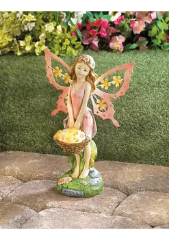 Summerfield Terrace Classic Decorative Pink Fairy Solar Garden Statue -Bella-Vita Shop Belk 1149