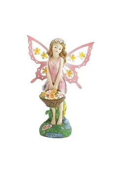 Summerfield Terrace Classic Decorative Pink Fairy Solar Garden Statue -Bella-Vita Shop Belk 1150