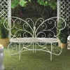 Summerfield Terrace White Butterfly Garden Bench -Bella-Vita Shop Belk 1157