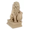 Summerfield Terrace Lion with Shield Garden Statue - Ivory -Bella-Vita Shop Belk 1167