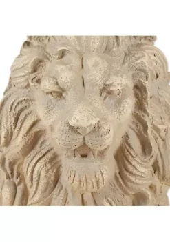 Summerfield Terrace Lion with Shield Garden Statue - Ivory -Bella-Vita Shop Belk 1170