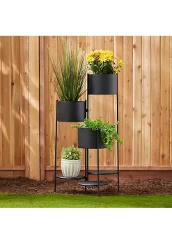 Summerfield Terrace 3-Tier Barrel Bucket Plant Stand -Bella-Vita Shop Belk 1183