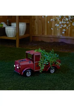 Summerfield Terrace Red Truck Solar Light Planter -Bella-Vita Shop Belk 1217