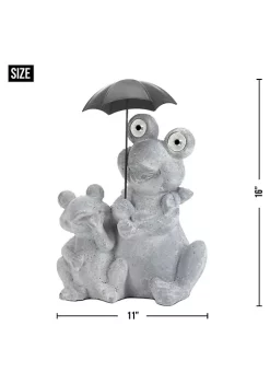 Summerfield Terrace Frogs with Umbrella Solar Garden Light -Bella-Vita Shop Belk 1229