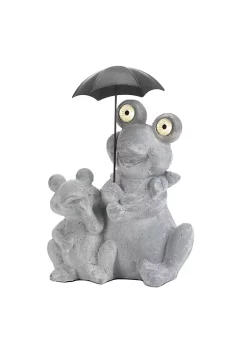 Summerfield Terrace Frogs with Umbrella Solar Garden Light -Bella-Vita Shop Belk 1230