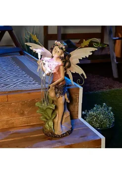Summerfield Terrace Fairy with Flowers Solar Garden Light -Bella-Vita Shop Belk 1233