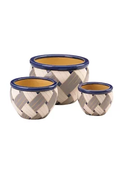 Summerfield Terrace Geo Print Planter Trio