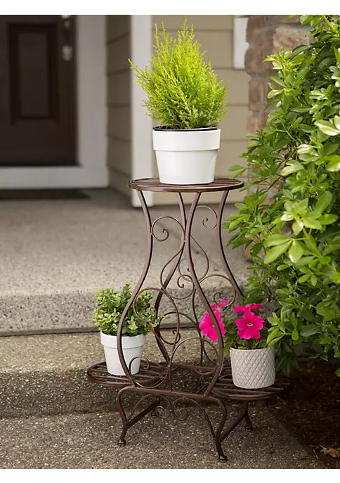 Summerfield Terrace Triple Hourglass Plant Stand 5 Summerfield Terrace Triple Hourglass Plant Stand - Image 3