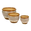 Summerfield Terrace Earth-Tone Trim Planter Trio 1 Summerfield Terrace Earth-Tone Trim Planter Trio -Bella-Vita Shop Belk 1245