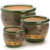Summerfield Terrace Jade Planters Trio -Bella-Vita Shop Belk 1265