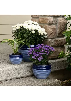 Summerfield Terrace Duo Blue Planters Trio 10 Summerfield Terrace Duo Blue Planters Trio -Bella-Vita Shop Belk 1271