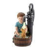 Summerfield Terrace Boy and Dog Wash Solar Garden Light -Bella-Vita Shop Belk 1312