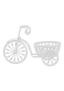 Summerfield Terrace White Bicycle Planter -Bella-Vita Shop Belk 1318