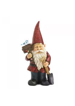 Summerfield Terrace Garden Gnome with Welcome Sign Light-Up Solar Garden Decor -Bella-Vita Shop Belk 1321