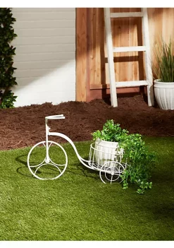 Summerfield Terrace White Tricycle Planter -Bella-Vita Shop Belk 1338