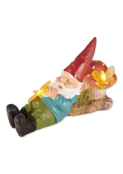 Summerfield Terrace Sleepy Gnome Solar Garden Light