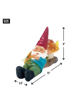 Summerfield Terrace Sleepy Gnome Solar Garden Light -Bella-Vita Shop Belk 1347