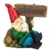 Summerfield Terrace Welcome Gnome Solar Statue