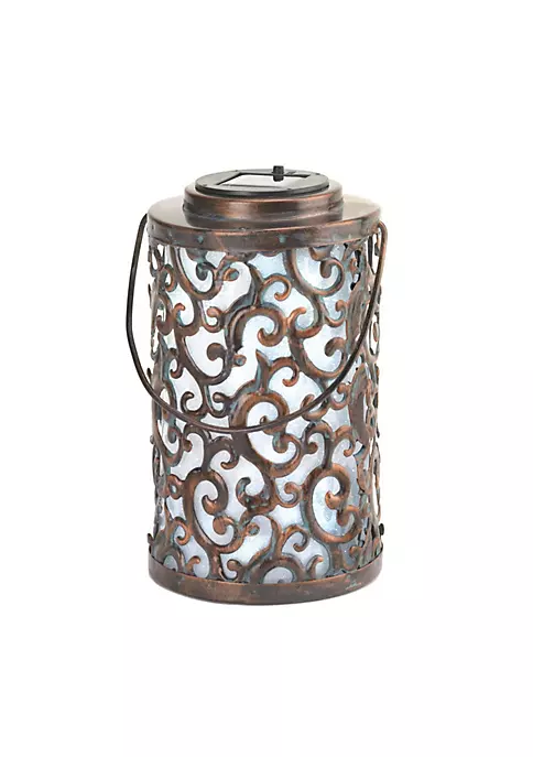 Summerfield Terrace Iron Swirls Solar Garden Lantern 3 Summerfield Terrace Iron Swirls Solar Garden Lantern