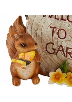 Summerfield Terrace Solar Welcome To Our Garden Squirrels -Bella-Vita Shop Belk 1371