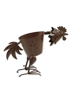 Summerfield Terrace Pecking Rooster Iron Planter -Bella-Vita Shop Belk 1382