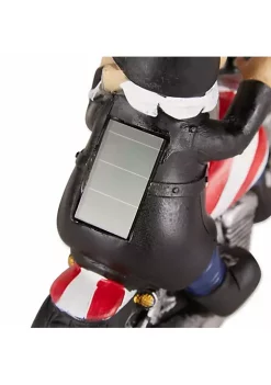 Summerfield Terrace Biker Gnome Solar Garden Statue -Bella-Vita Shop Belk 1419