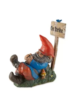 Summerfield Terrace Sleeping Gnome On Strike Garden Decor or Figurine -Bella-Vita Shop Belk 1432