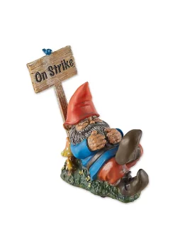 Summerfield Terrace Sleeping Gnome On Strike Garden Decor or Figurine -Bella-Vita Shop Belk 1433