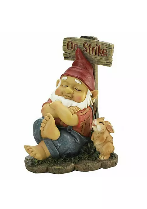 Summerfield Terrace Gnome On Strike Garden Figurine 5 Summerfield Terrace Gnome On Strike Garden Figurine - Image 3