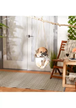 Summerfield Terrace Swinging Pug Puppy Decor -Bella-Vita Shop Belk 1463