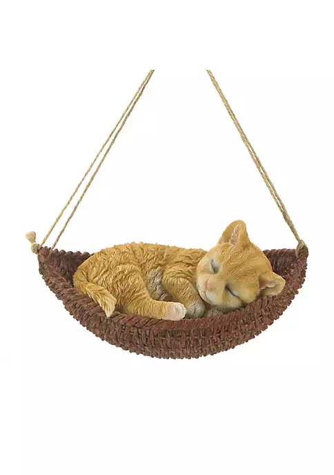 Summerfield Terrace Napping Kitten on Hammock Hanging Figurine 3 Summerfield Terrace Napping Kitten on Hammock Hanging Figurine