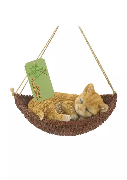 Summerfield Terrace Napping Kitten on Hammock Hanging Figurine 4 Summerfield Terrace Napping Kitten on Hammock Hanging Figurine - Image 2