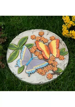 Summerfield Terrace Colorful Cement Butterfly Stepping Stone -Bella-Vita Shop Belk 1560